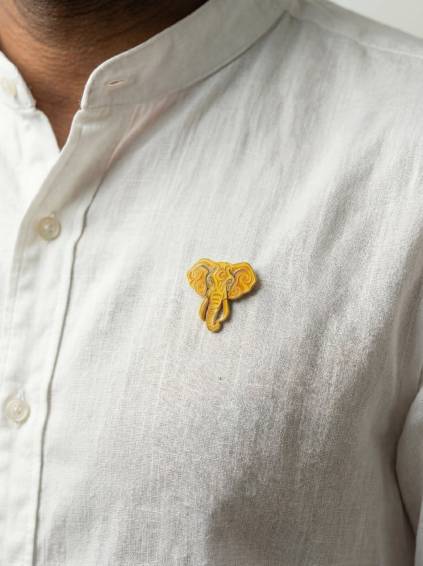 "Moorish Watchdog" Soft Enamel Elephant Lapel Pin