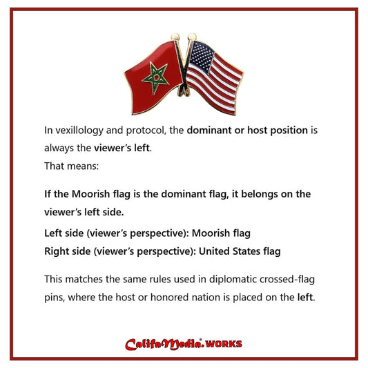 Moorish–U.S. Diplomatic Flag Pin