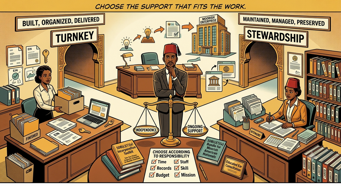 Turnkey or Stewardship: Which Support Fits Your Work?