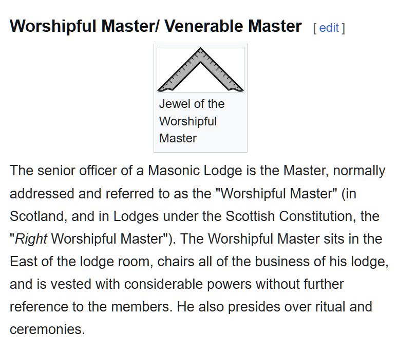 Worshipful Masters and the Question of Allegiance