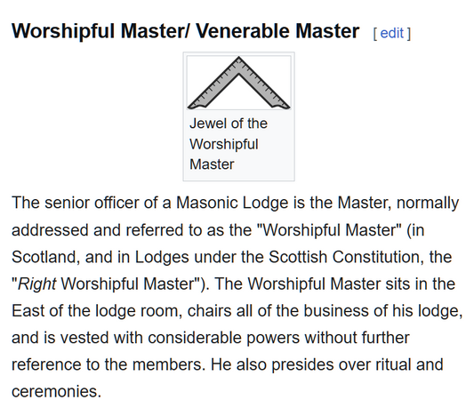 Worshipful Masters and the Question of Allegiance