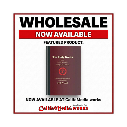 Wholesale ** BY THE BOX ** Hardcover Holy Koran Circle 7 of the Moorish Holy Temple of Science