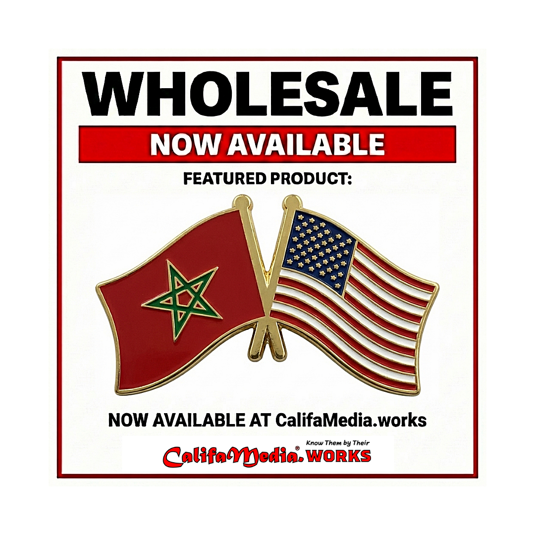 Wholesale ** BY THE BATCH ** Moorish–U.S. Diplomatic Flag Pin