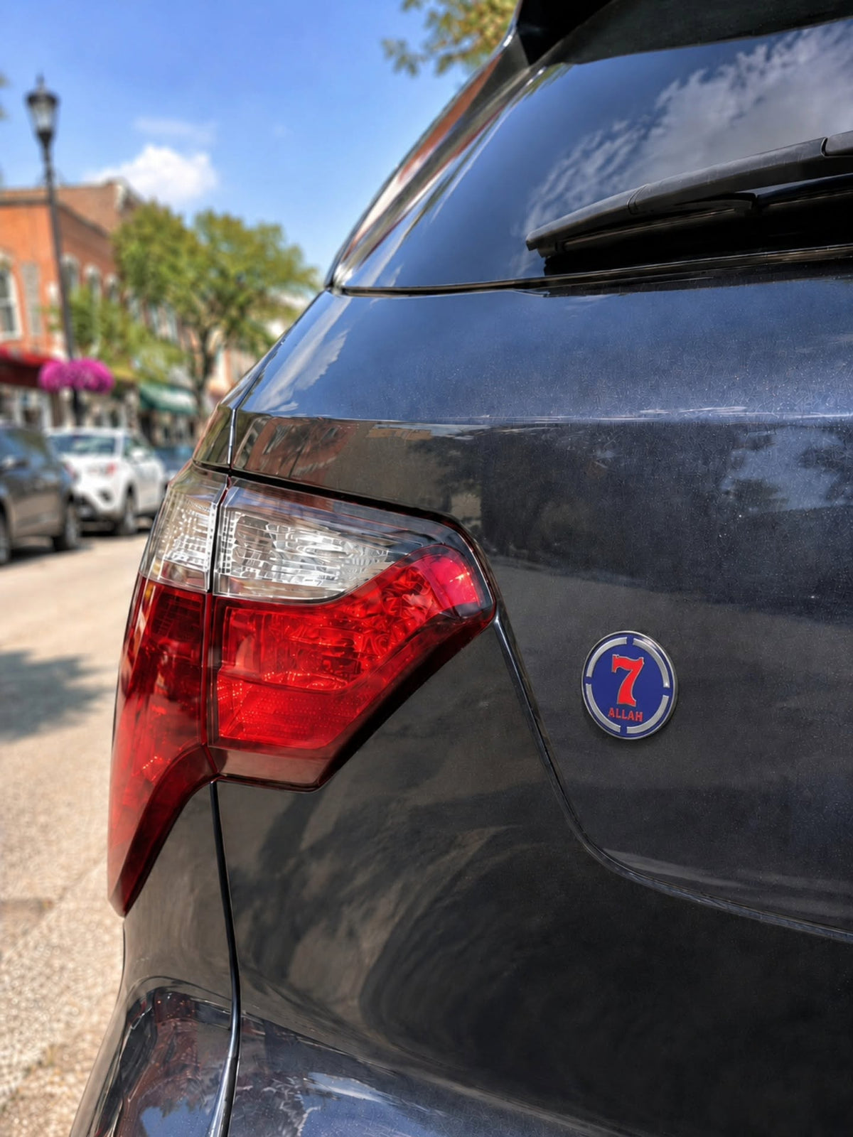 Circle 7 Moorish American car emblem medallion decal