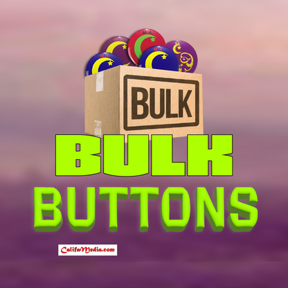 Bulk Buttons **MUST BUY 5+ MIX OR MATCH** Moorish American Button / Pin