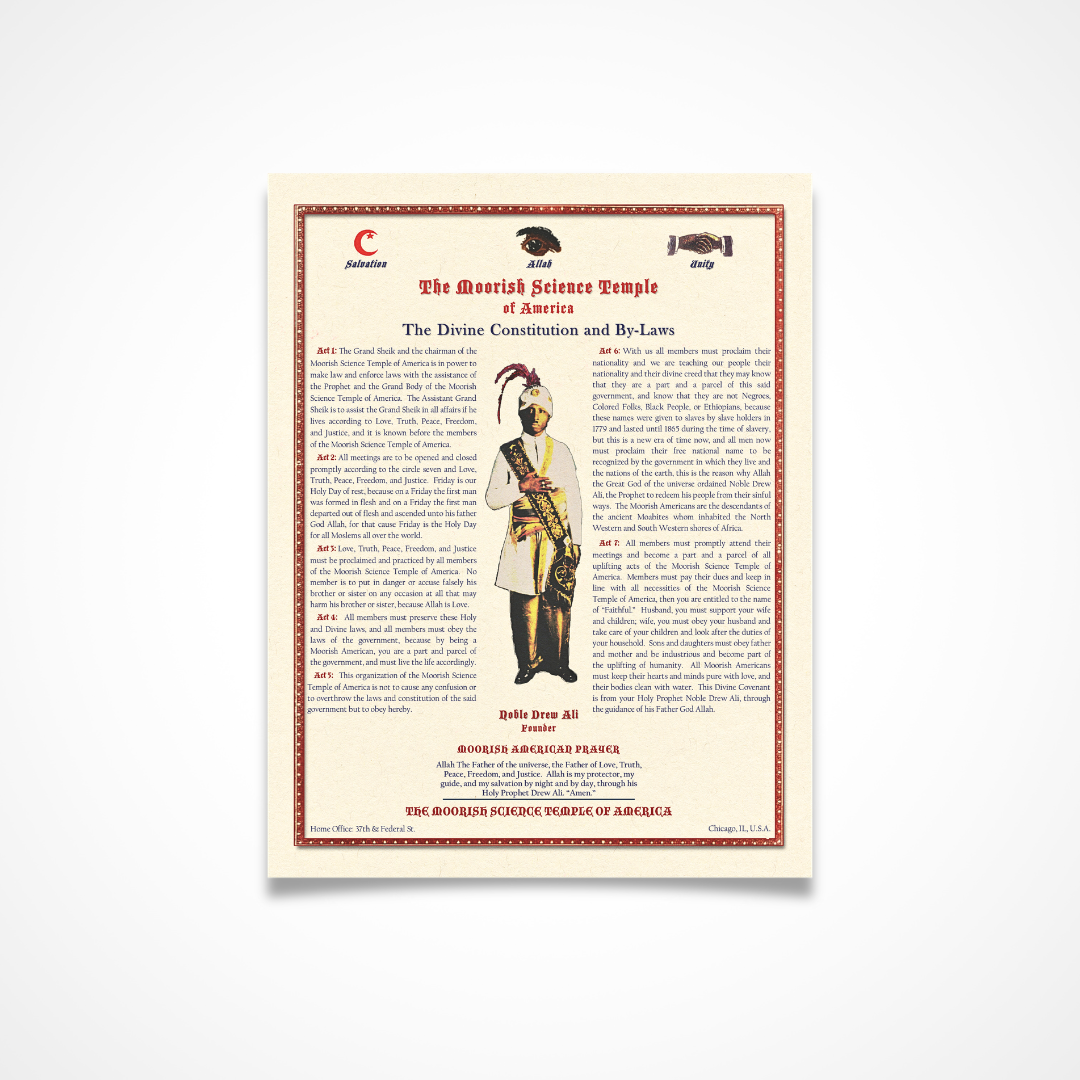 Divine Constitution and By-Laws of the Moorish Science Temple of America