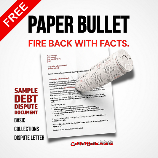 Paper Bullet - Debt Dispute Sample