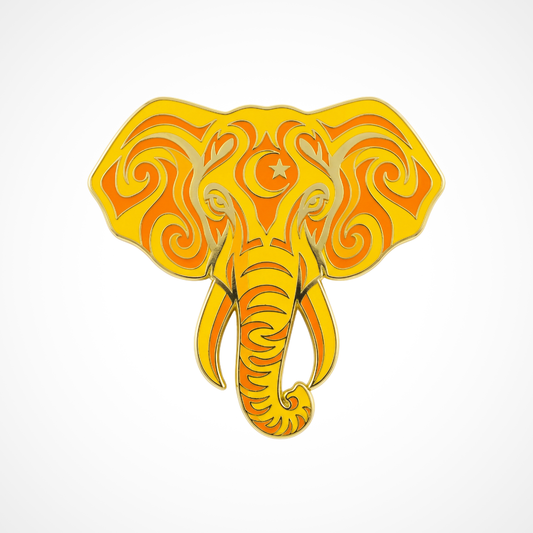 "Moorish Watchdog" Soft Enamel Elephant Lapel Pin