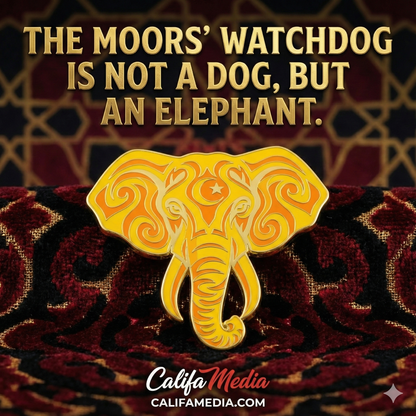 "Moorish Watchdog" Soft Enamel Elephant Lapel Pin
