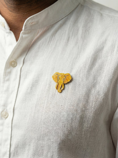 "Moorish Watchdog" Soft Enamel Elephant Lapel Pin