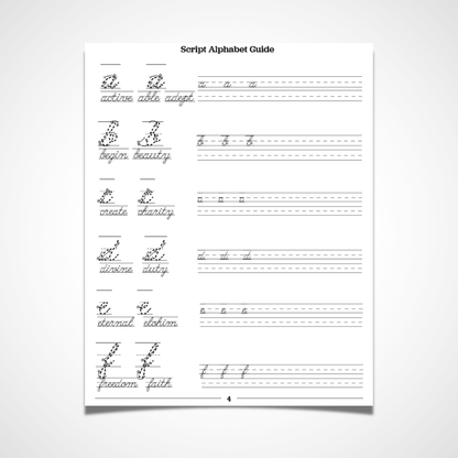 Koran Questions for Moorish Americans Cursive Handwriting Workbook Printout