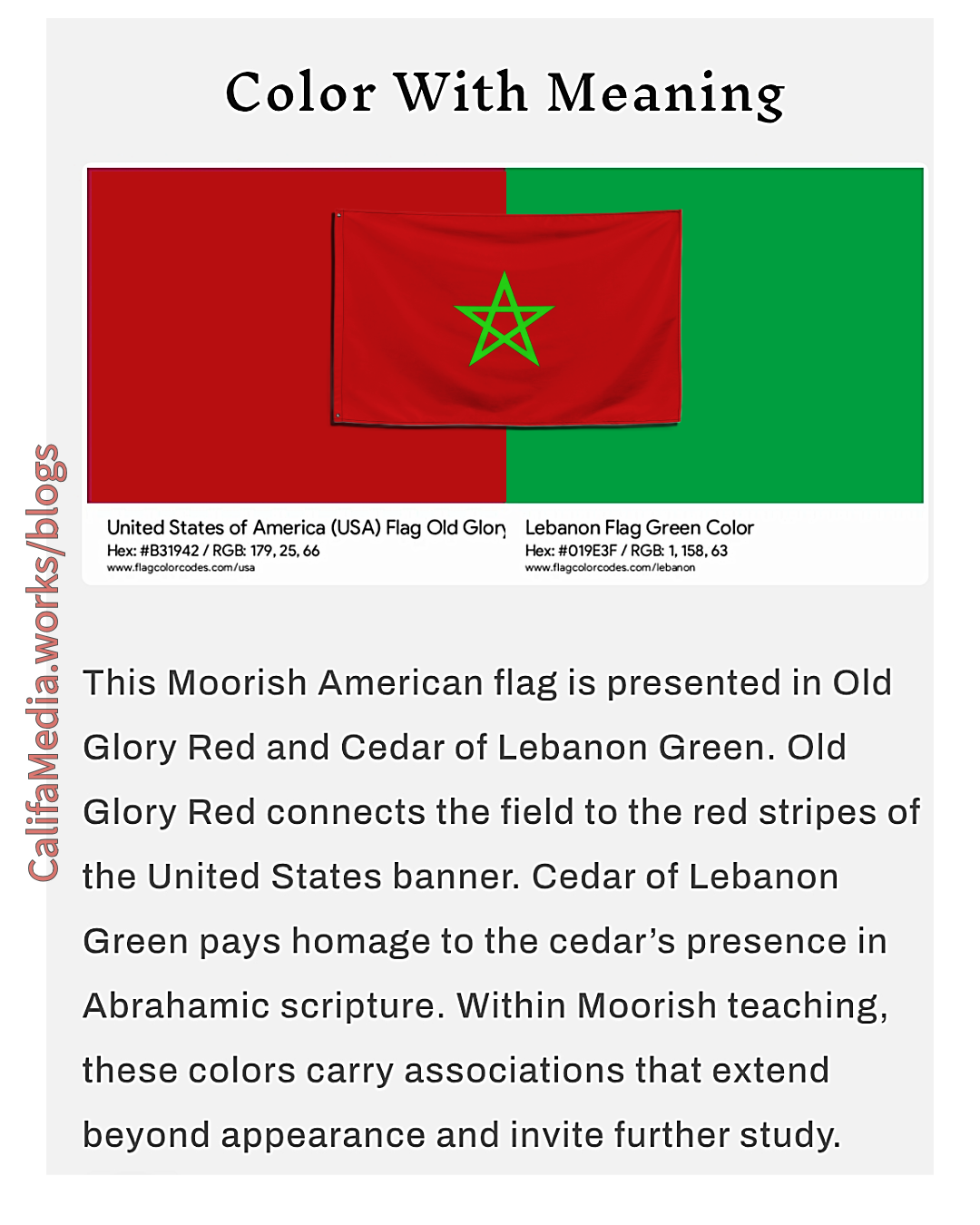 Moorish American Flag