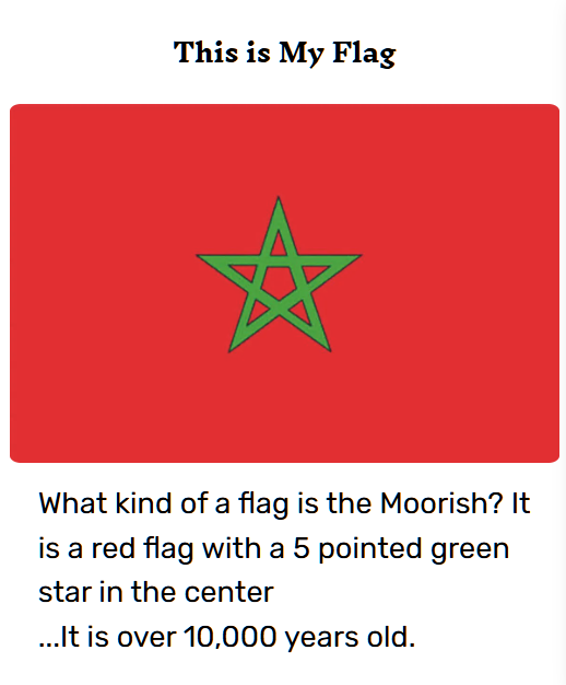 Moorish American Flag