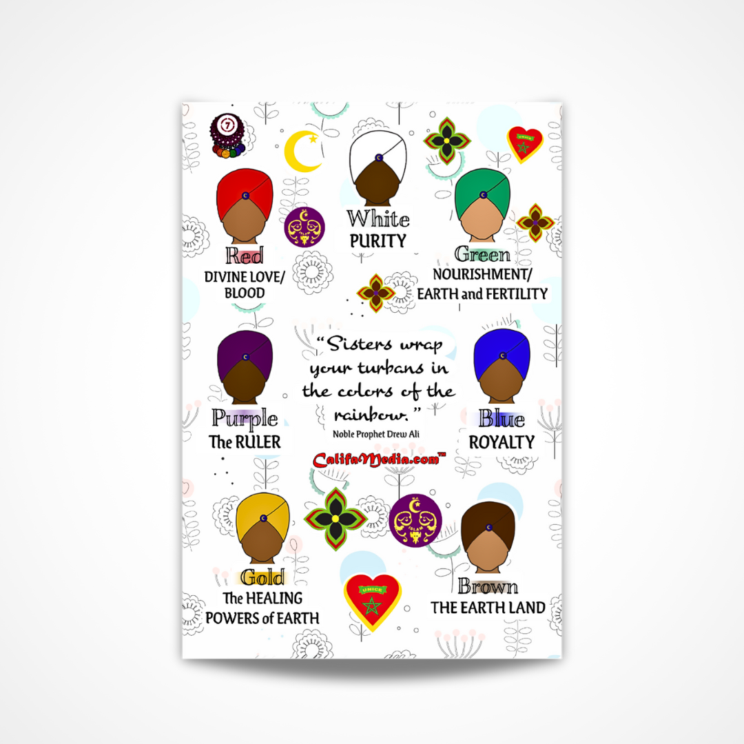 Califas Sticker Rainbow Turban Sticker Sheet – Califa Media