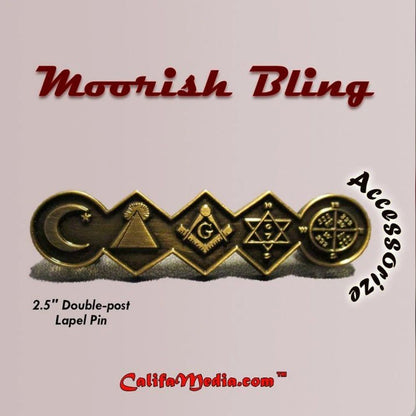 ISLAM Die Cast Moorish Lapel Pin