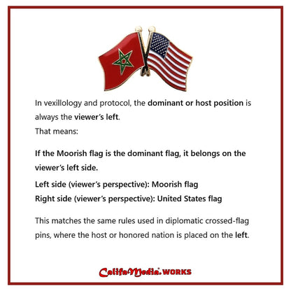 Moorish–U.S. Diplomatic Flag Pin