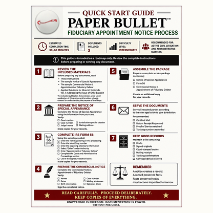Paper Bullet - Form 56 Debtor Assignment