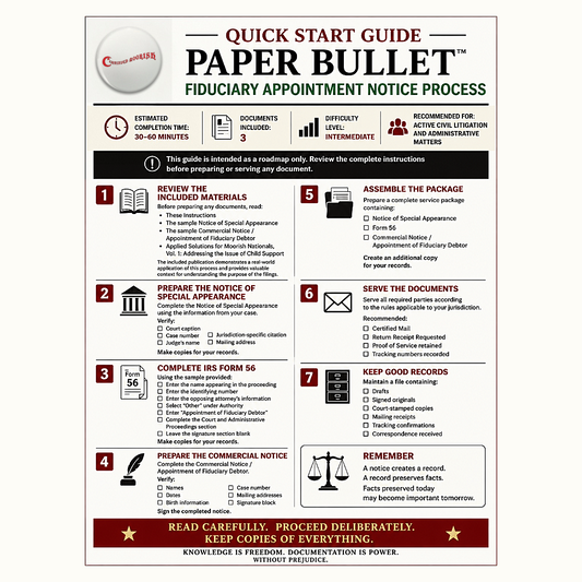 Paper Bullet - Form 56 Debtor Assignment